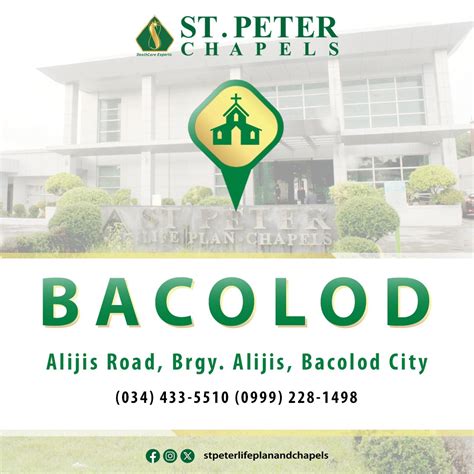 st peter bacolod contact number|St. Peter Life Plan and Chapels Bacolod City Philippines .